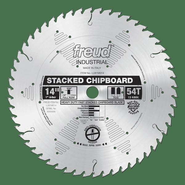 Heavy Duty Stacked Chipboard Blade, 14