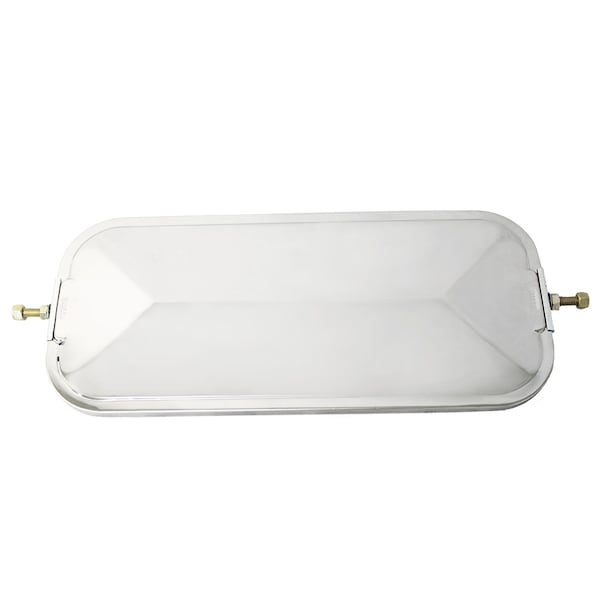 V-Back Mirror, SS, 7"x16"