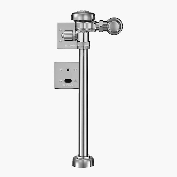 Automatic Flush Valve, 1.6 gpf gpf, Polished Chrome, 1 in IPS, 1 1/2 in Spud Coupling