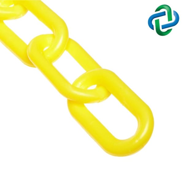 Yelow Plastic Chain 1"(#4, 25 mm)x500 f