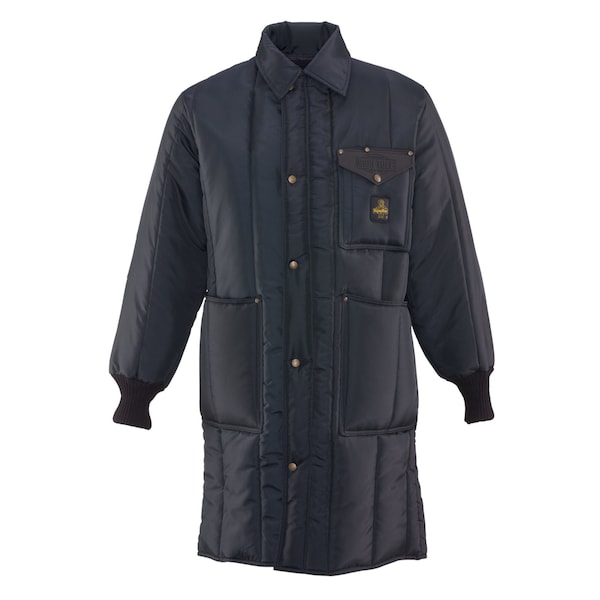 Men's Inspector Jacket, Nylon, Zipper with Storm Flap, Navy, 5XL