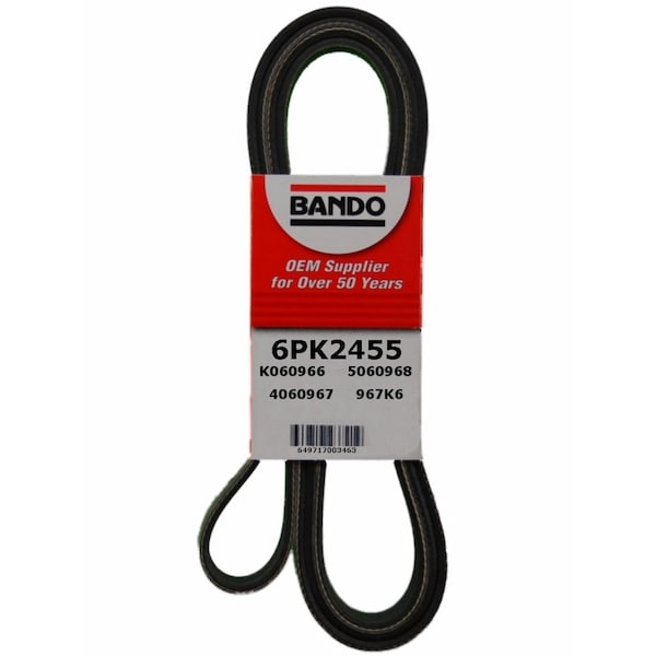 Serpentine Belt, 6PK2455
