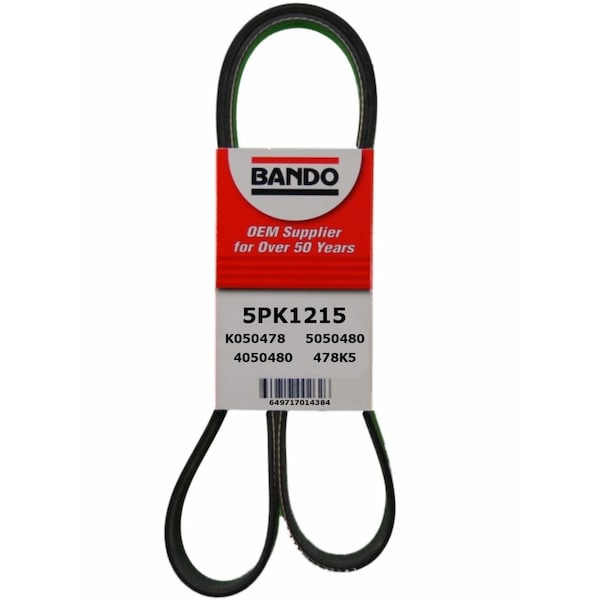 Serpentine Belt, 5PK1215