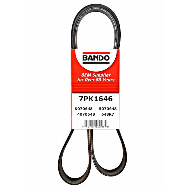 Rib Ace Precision Engineered V-Ribbed Belt - Main Drive, 7PK1646