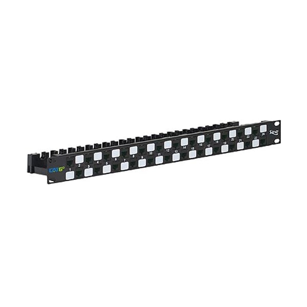PATCH PANEL, F/TELCO, 8P2C, 24-PORT, 1RM