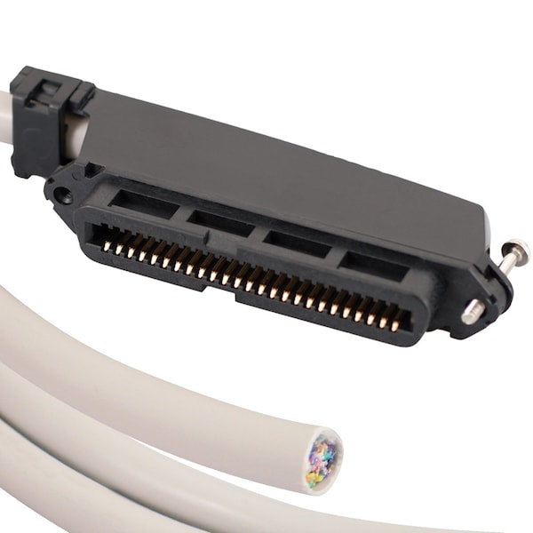 25-PAIR CABLE ASSEMBLY F-F, 90 Degrees, 10FT