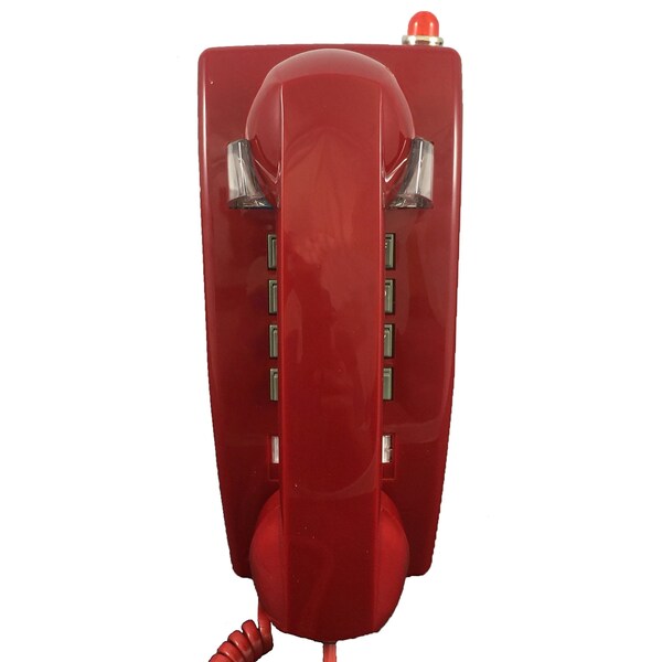 Cortelco 2554 Wall Telephone - 1 x Phone Line(s) - 1 x RJ-11C Headset - Ash