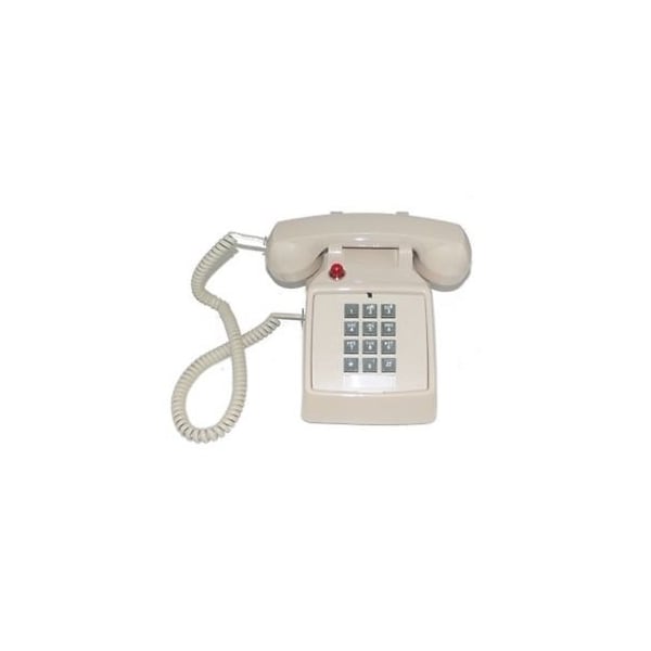 Cortelco 250047VBA20MD Standard Phone - Red - 1 x Phone Line - Hearing Aid Compatible