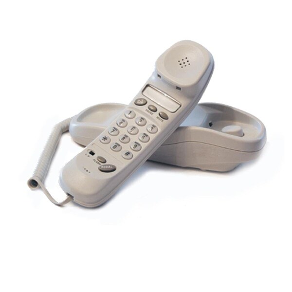 Cortelco Trendline 815000VOE21F Standard Phone - Black - 1 x Phone Line - Hearing Aid Compatible