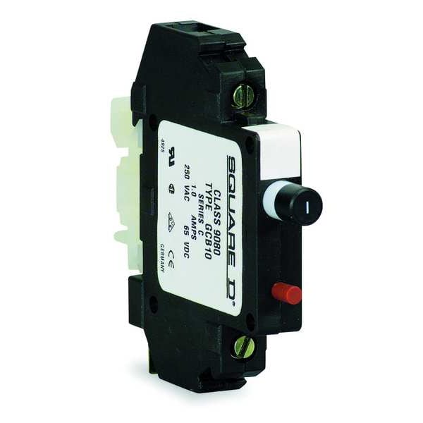 Thermal Magnetic Circuit Protector, NEMA TERMINAL BLOCKS Series, 10A, 1 Pole, 250V AC