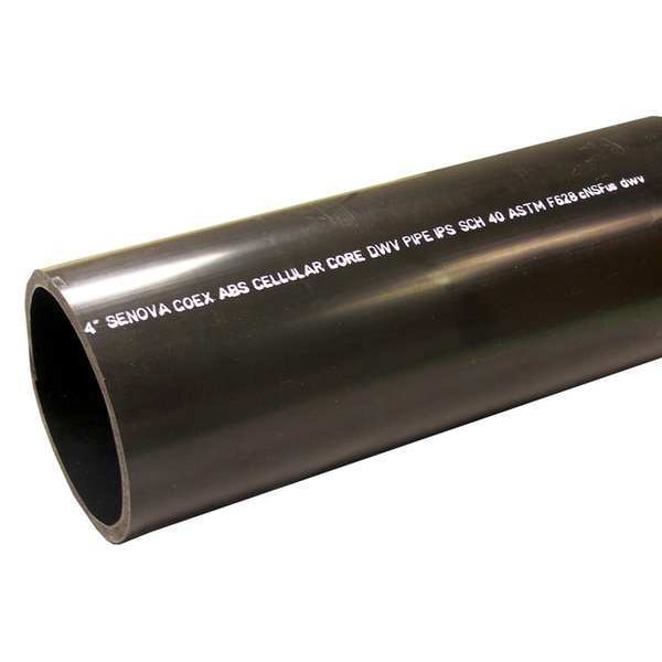1-1/2" x 10 ft. Non-Threaded ABS DWV Pipe Sch 40