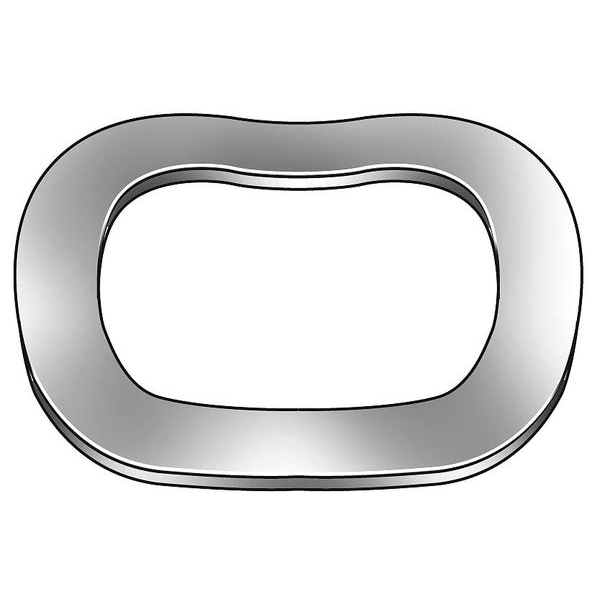 Wave Washer, Fits Bolt Size 1/4 in 18-8 Stainless Steel, Passivated Finish, 10 PK