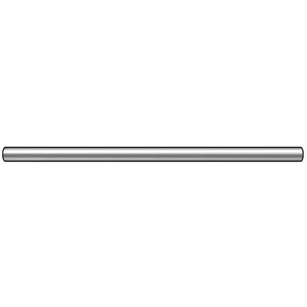 Internally-Threaded Stud, 1/2"-20 Thread to 1/2"-20 Thread, 6 in, Aluminum, Plain Finish, Round