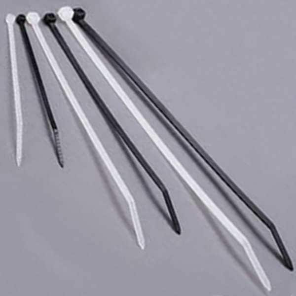 Cable Tie, 6 in L, 1.40 in Max Bundle Dia., Black, Nylon 6/6, 30 lb Strength, 1000 PK