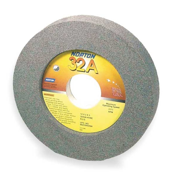 Grinding Wheel, 12x2x5, Rec2/S 7.5x1/2, 46G