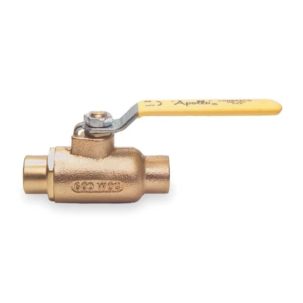 1-1/2" Sweat Bronze Ball Valve Inline