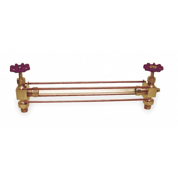 Water Gauge, Automatic, 1/2 In, MNPT, Bronze