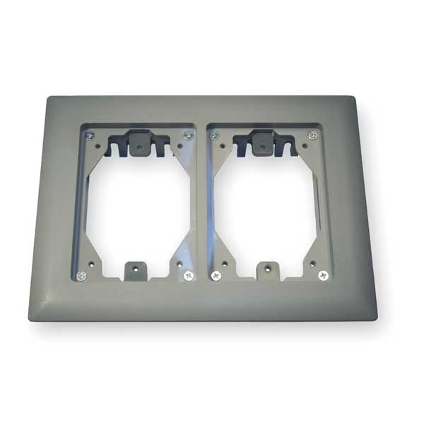 Box Cover, Floor Box Type, 2 Gang, PVC