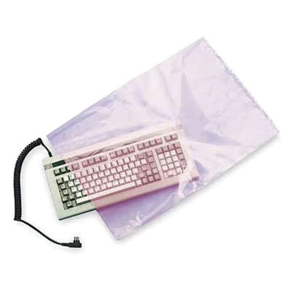 Open Poly Bags, 6 mil, Pink, None, 100 PK