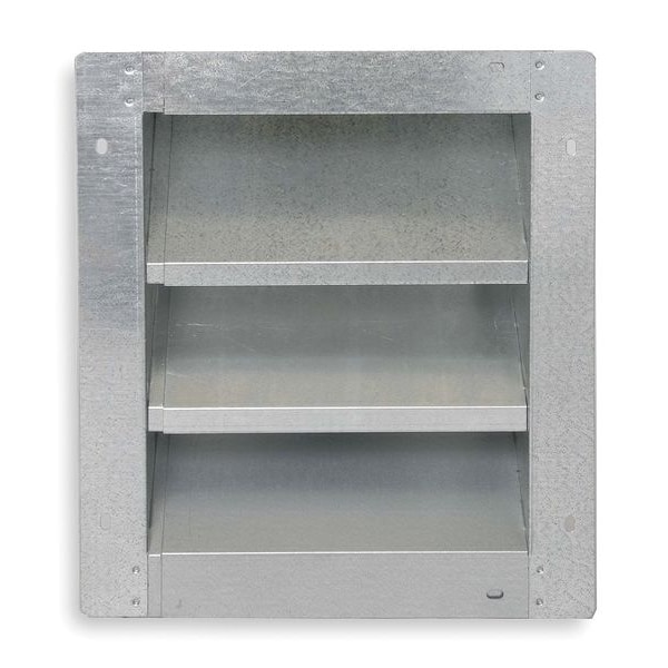 Louver, Adj w/ 40 to 52 In, Galv Steel