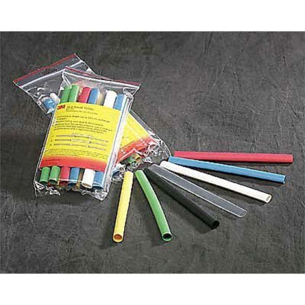 Adhesive Lined Heat Shrink Tube, Thin Wall, 3:1 I.D. Shrink Ratio, 0.38 in I.D. Before Shrinking, Clear, 4 ft, 125 PK
