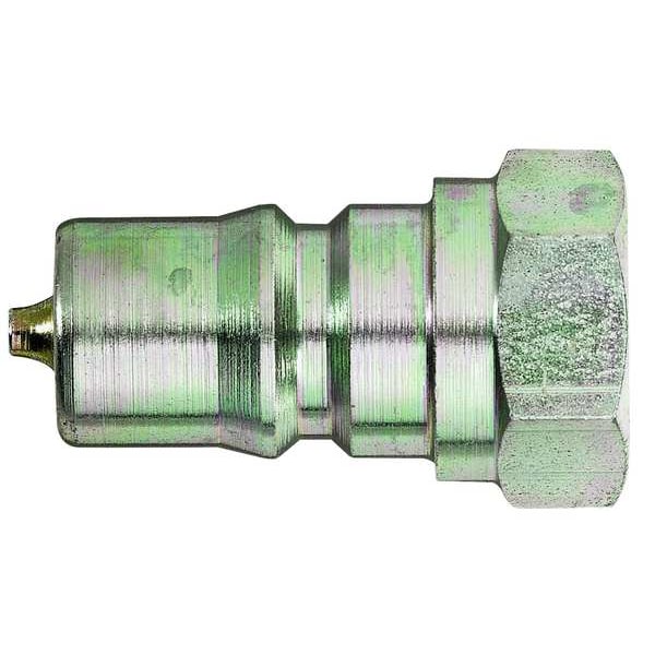 Hydraulic Quick Connect Hose Coupling, Steel Body, Sleeve Lock, 1/4"-18 Thread Size, FD45, B Series