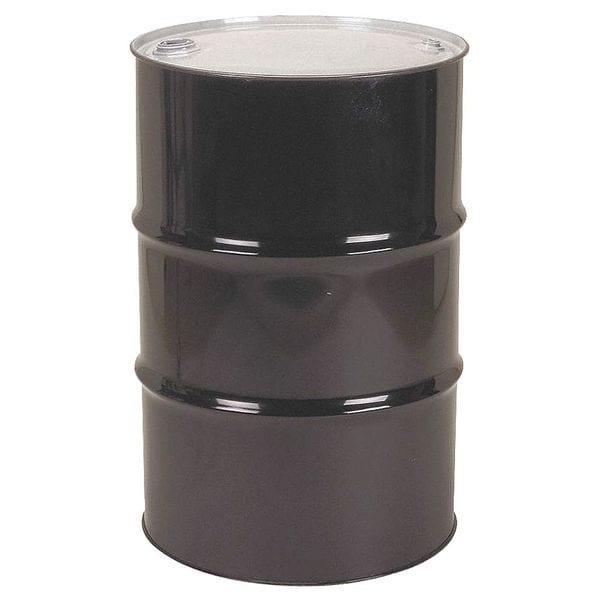 Closed Head Transport Drum, Steel, 55 gal, Lined, Black