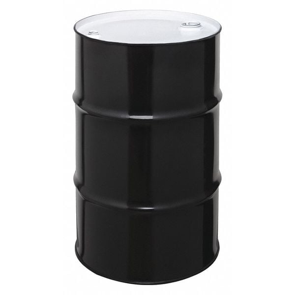 Closed Head Transport Drum, Steel, 30 gal, Unlined, Black