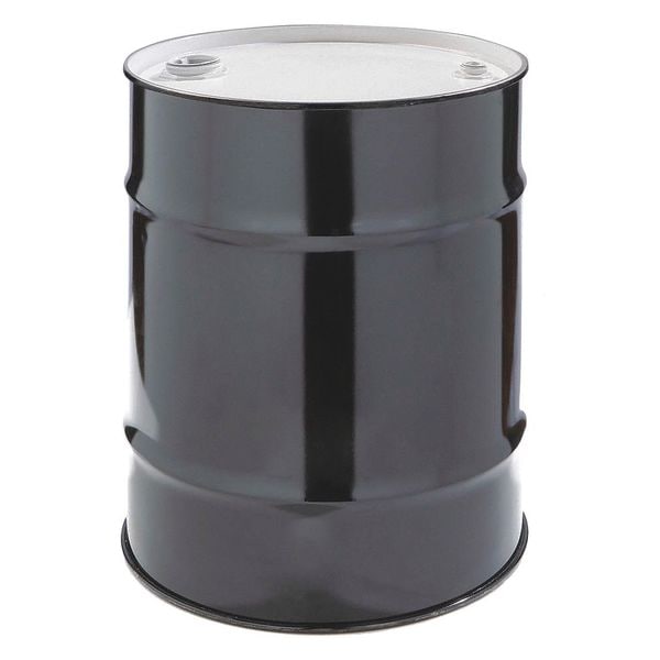 Closed Head Transport Drum, Steel, 30 gal, Lined, Black