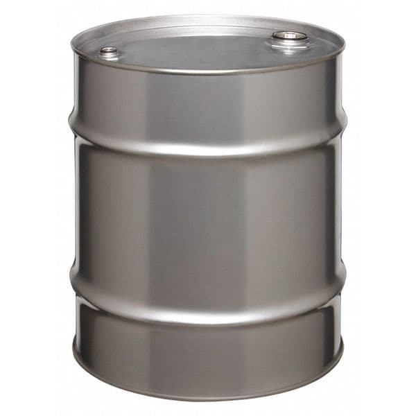 Closed Head Transport Drum, 304 Stainless Steel, 20 gal, Unlined, Silver