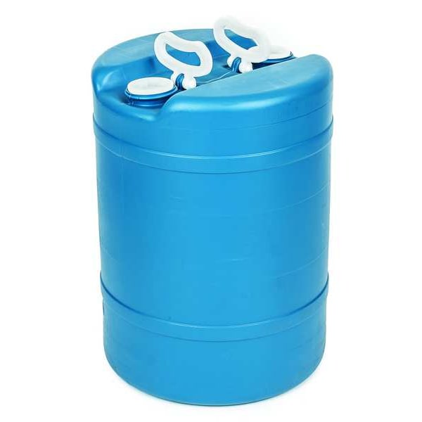 Closed Head Transport Drum, Polyethylene, 15 gal, Unlined, Blue