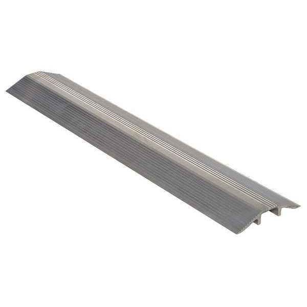 Cable Ramp, 1-1/2 in H, 4 ft L, 9-1/8 in W, 1 Channel, Aluminum, Silver