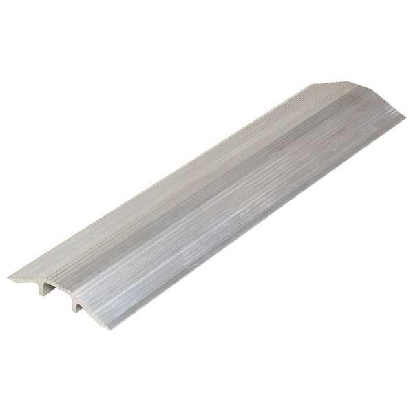 Cable Ramp, 1-1/2 in H, 3 ft L, 9-1/8 in W, 1 Channel, Aluminum, Silver