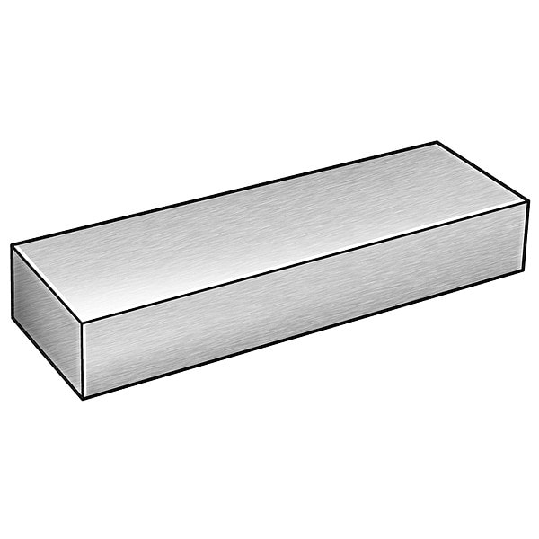 Carbon Steel Bar, 12" L, 2 1/2" W