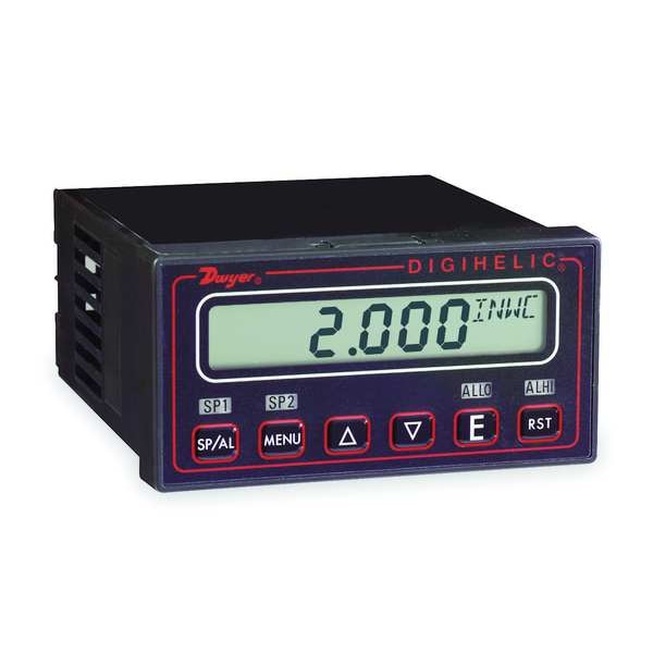 Differential pressure controller, range 10-0-10" w.c. NOTE: velocity & volumetric flow not available.