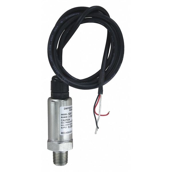 Transmitter, 0 to 150 PSI, 36 In Lead