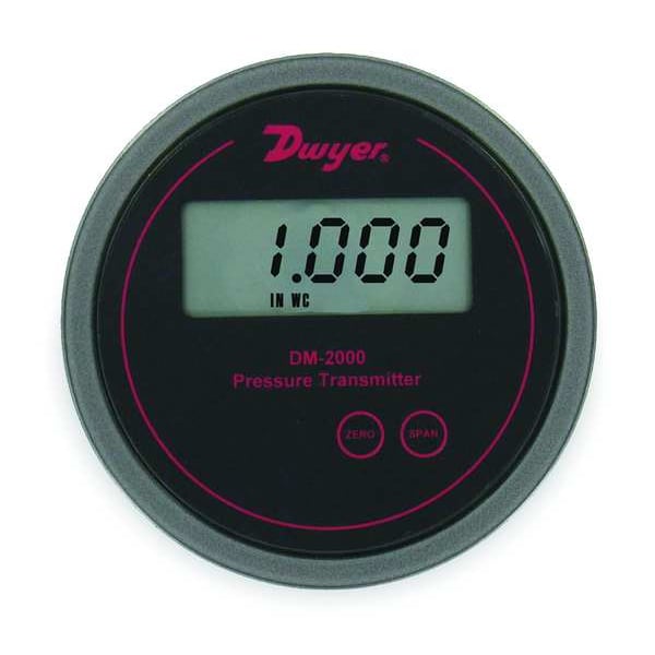Pressure Transmitter, LCD, 0 to 1 In WC