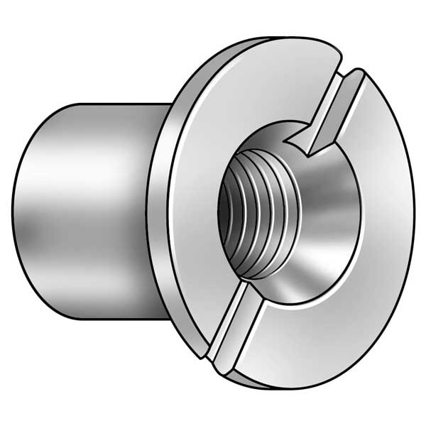 Barrel Bolt, #10-32, 1 in Brl Lg, 5/16 in Brl Dia, Stainless Steel Plain, 5 PK