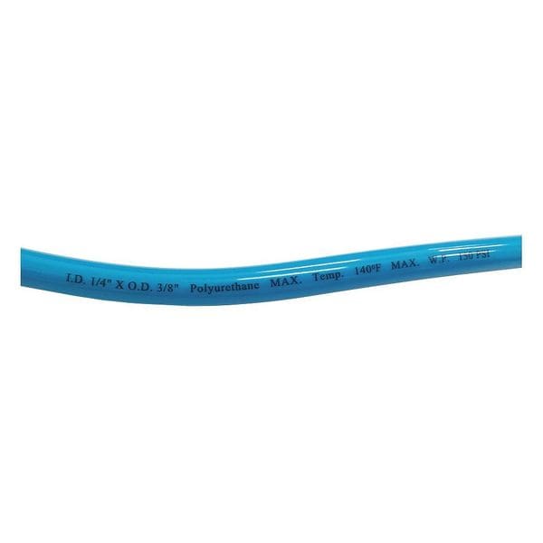 Tubing, 3/8 In OD, 50 Ft L, Light Blue