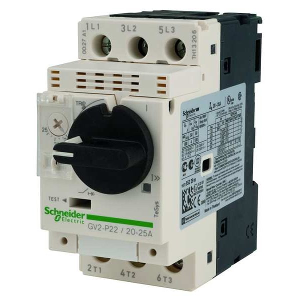 Manual Motor Starter, Not Applicable, 3 P, 3 Phase, Selector Switch, 0.16 A