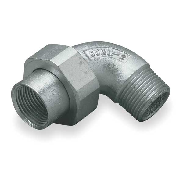 IMC Union, 1/2 in, Threaded, Steel, Plain, Gray