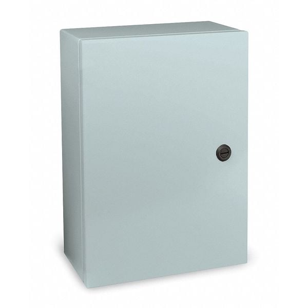 1/4 Turn Latch Electrical Enclosures, 16 in H, 8 in D, 20 in W, 12, 13, 3R, 4, Steel