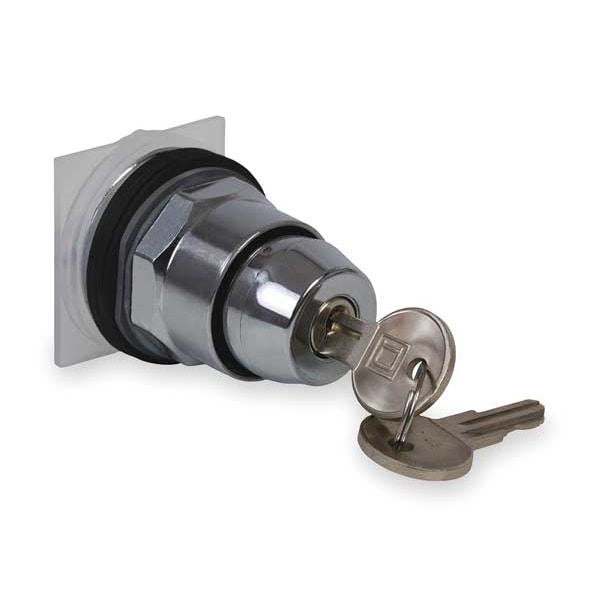 Non-Illum Selector Swtch, 30mm, 3 Pos, Keyd