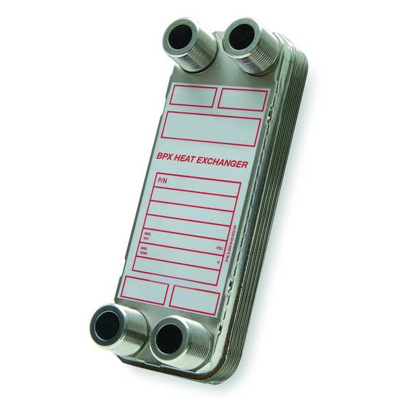 Heat Exchanger, 40 Plates, 0.0159 Gal/Chnl