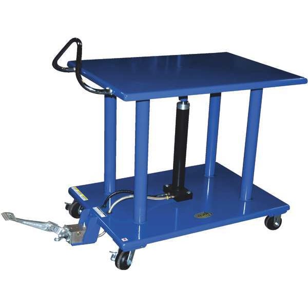 Scissor Lift Table, 4000 lb. Cap, 24"W, 36"L