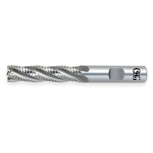 End Mill, Roughing, Co, 5/16, 4 FL, Sq End
