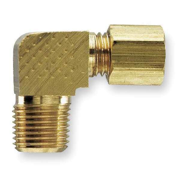 1/4" Compression x 1/8" MNPT Extended 90 Deg Elbow 10PK