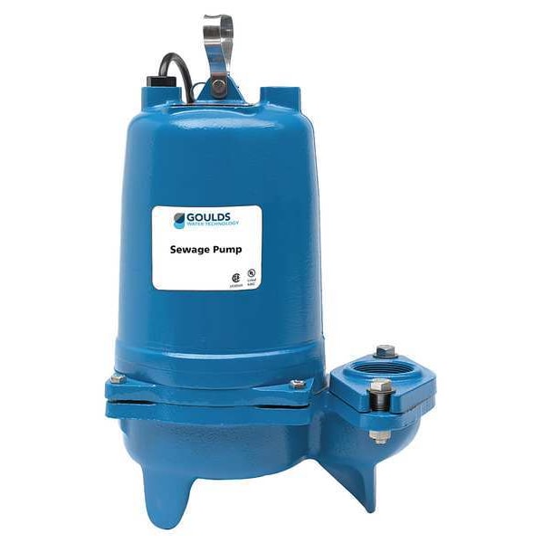 1-1/2 HP 2" Manual Submersible Sewage Pump 230V