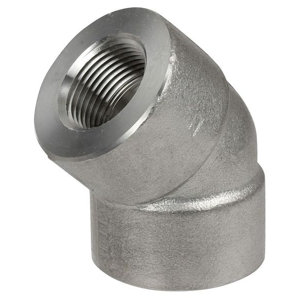 1" FNPT SS 45 Degree Elbow