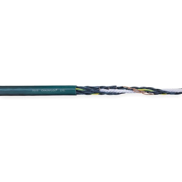Control Cable, 16 AWG, 3 C, Green, PVC, 600 V, 25 ft